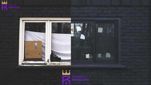 Before and After Window Installation